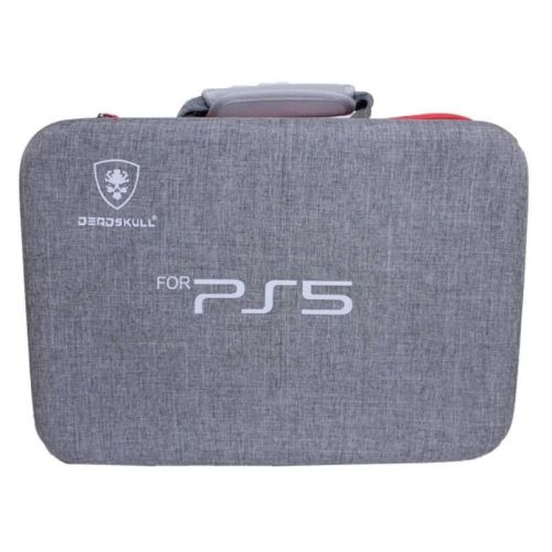 Dead Skull Hardshell PlayStation 5 PS5 Carrying Case, Grey