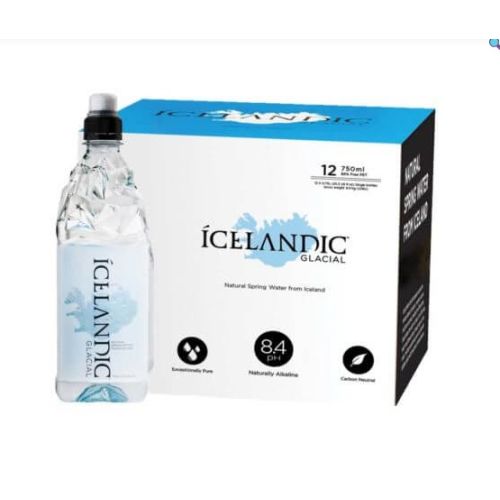 Icelandic Glacial Natural Mineral Water Sports Pet 750mlX12