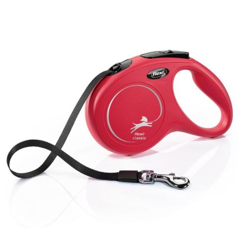 Flexi New Classic Tape 5M, Medium, Red