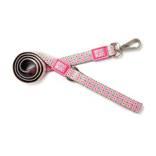 Max & Molly Short Retro Pink Leash Medium