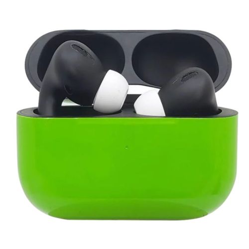 Customized  Apple AirPods Pro 3 Lime green & Black Combo 