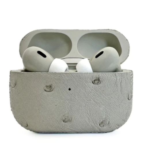  Customized  Apple AirPods Pro 3 Leather Ostrich Ivory