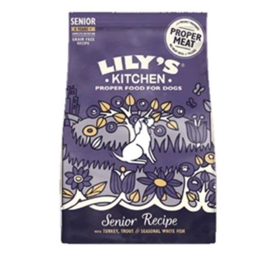 Lily's Kitchen Adult 8+ Senior Recipe Turkey, Trout and Seasonal White Fish Dry Dog Food 2.5Kg