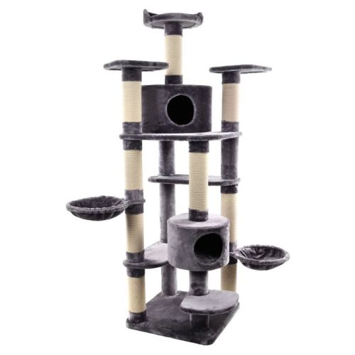 Flamingo Giganto Grey & White Cat Scratching Tree