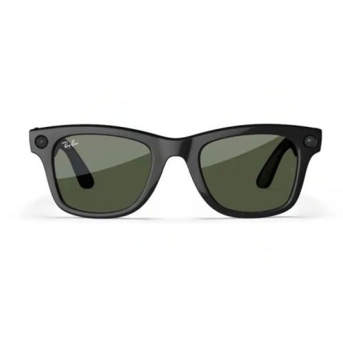 Ray-Ban Meta Gen 2 Wayfarer Shiny Black Transitions Graphite Green RW4012 