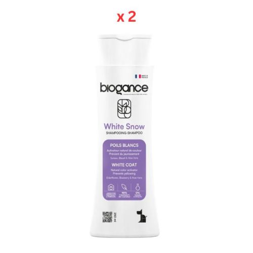 Biogance White Snow Whitening Shampoo 250ml Pack Of 2