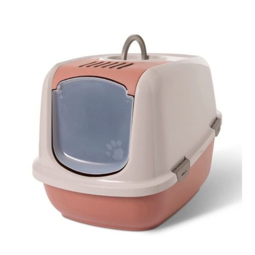 Savic Nestor Jumbo Cat Toilet Home Pink - Red