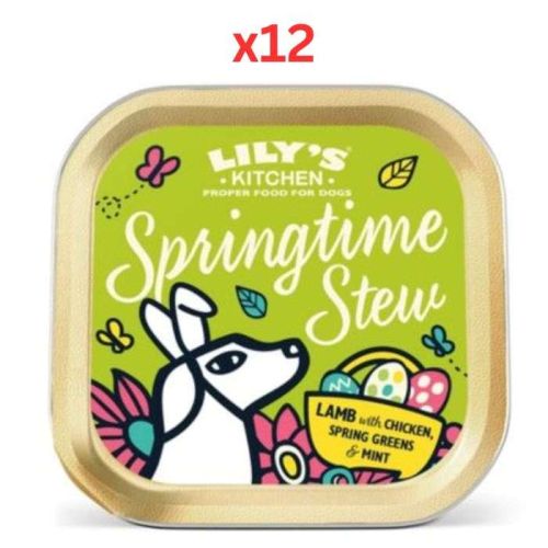 Lily's Kitchen Dog Springtime Stew Tray Wet Dog Food 150G (Pack of 12)