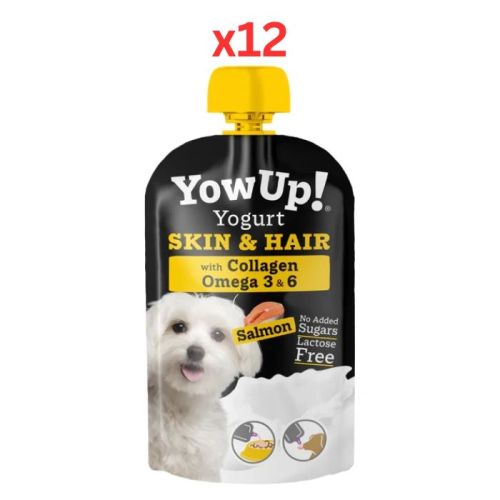 YowUp Yogurt Skin And Hair Dog Wet Food 115G (Pack of 12) Dubai Delivery Only