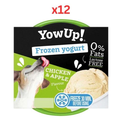 YowUp Frozen Yogurt Chicken & Apple Dog Wet Food 110G (Pack of 12) Dubai Delivery Only