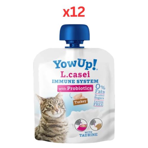 YowUp L Casei Turkey Cat Wet Food 85G (Pack of 12) Dubai Delivery Only