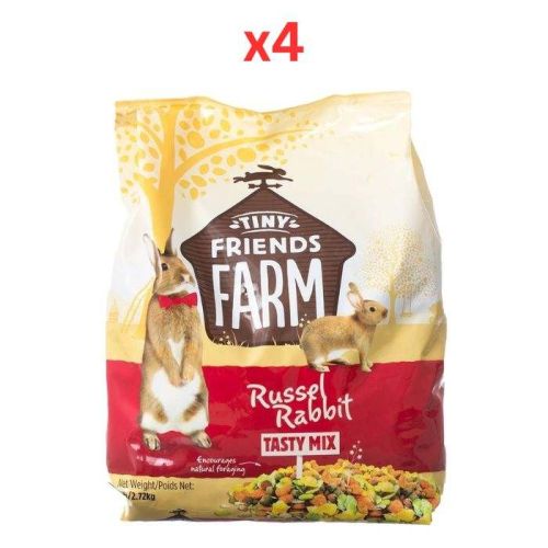 Tiny Friends Farm Tasty Mix Russel Rabbit Food 2LB (Pack Of 4)