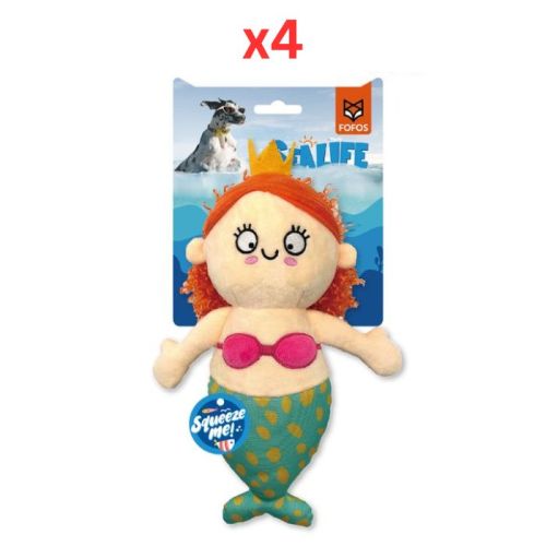 FOFOS Sealife Mermaid Dog Toy (Pack of 4)