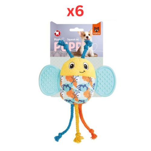 Fofos Bee Puppy Toy (Pack of 6)