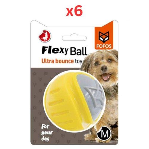 Fofos Flexy Ball Ultra Bounce Toy Medium (Pack of 6)