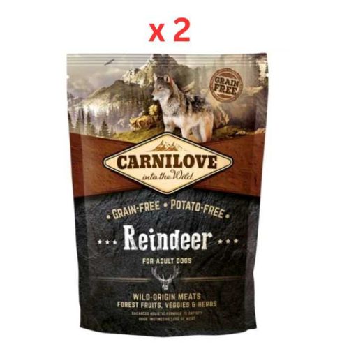 Carnilove Reindeer For Adult Dogs 1.5kg (Pack Of 2)