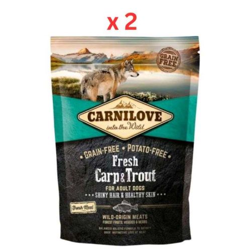 Carnilove Fresh Carp & Trout For Adult Dogs 1.5kg (Pack Of 2)