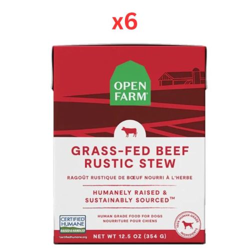 Open Farm Beef Rustic Stew Wet Dog Food 354G (Pack of 6)