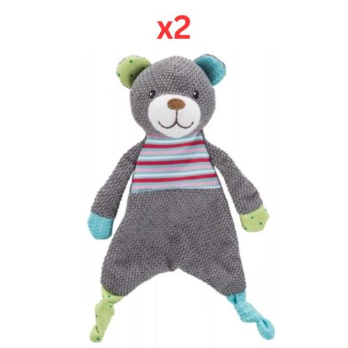 Trixie Junior Bear Plush Toy For Dogs Grey - 28cm (Pack Of 2)