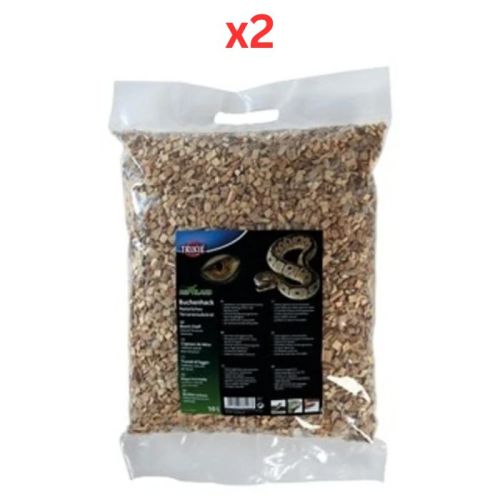 Trixie Beech Chaff Sand & Gravel For Reptile Habitat - Brown 10L (Pack Of 2)