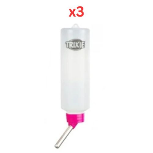 Trixie Waterbottle For Small Pets Pink - 600ml (Pack Of 3)