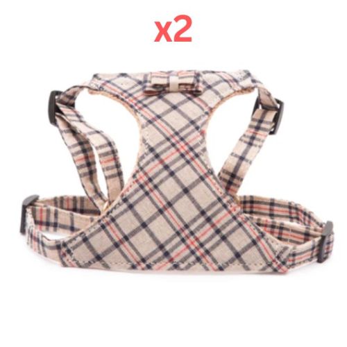 Pawsitiv Handmade Easy Walk Harness - Thomas Beige - Medium (Pack of 2)