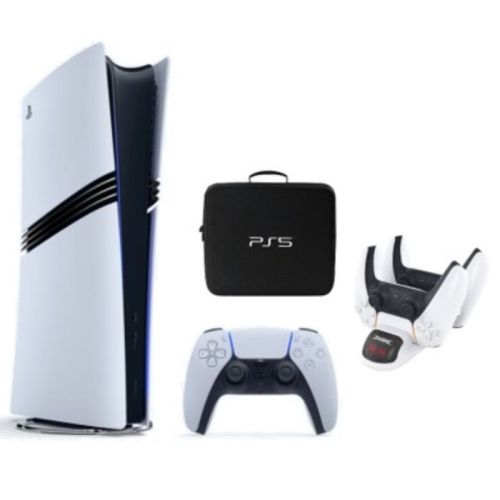 Sony PlayStation 5 Pro 2TB Digital Console with Dock Station & Bag for PS5 (TRA/International Edition)