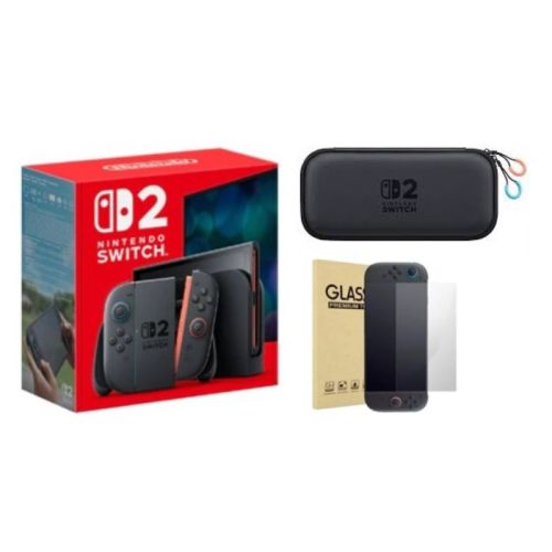 Nintendo Switch 2 Console 256GB (International Edition), Storage Case and Screen Protector Bundle