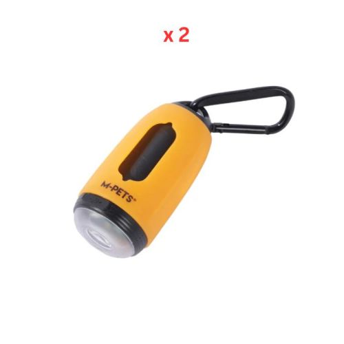 M-Pets Flash Led Poop Torch Orange Pack Of 2