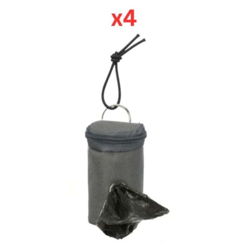 Trixie Dirt Bag Dispenser Pouch For Medium Bags - Grey 10Cm (Pack Of 4)