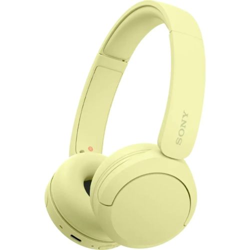 Sony WH-CH520, Wireless Bluetooth Headphones, up to 50 Hours Battery Life with Quick Charge- Yellow
