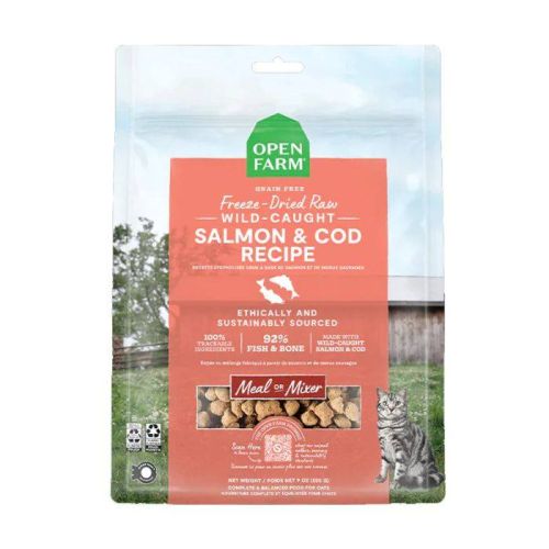 Open Farm Freeze Dried Raw Salmon & Cod Dry Cat Food - 99G