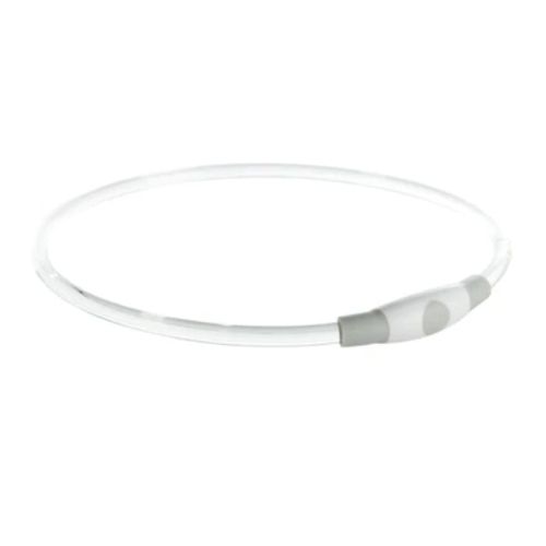 Trixie USB Flash Light Collar For Dogs - Grey L-XL