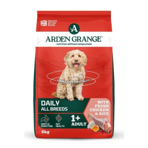 Arden Grange Adult Fresh Chicken & Rice Dry Dog Food - 6Kg