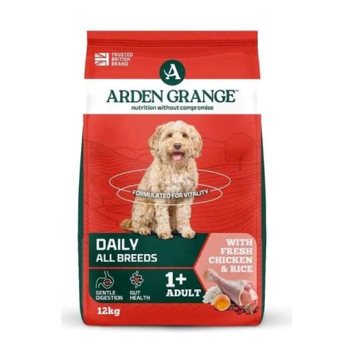 Arden Grange Adult Fresh Chicken & Rice Dry Dog Food - 12Kg