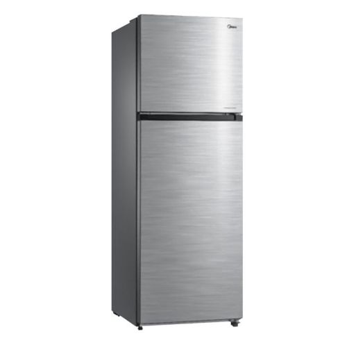 Midea 385L Gross Top Mount Double Door Refrigerator, 2 Doors Frost Free Fridge Freezer with Smart Sensor & Humidity Control, Active-C Fresh, Multi-Air Flow, Electronic Control, Silver 