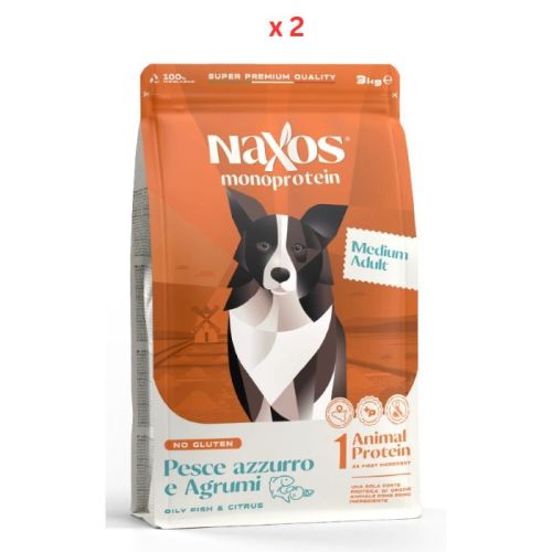 Naxos Adult Medium Fish And Citrus-3kg Pack Of 2