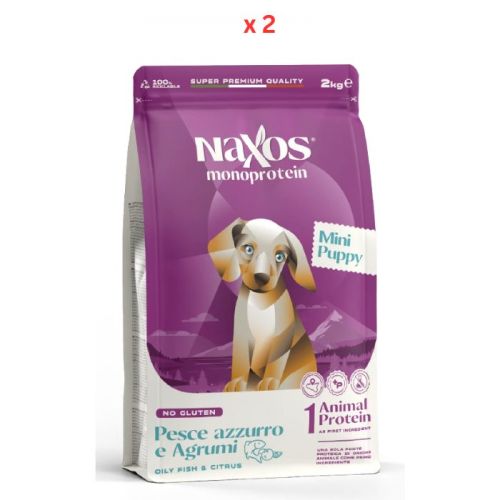 Naxos Puppy Mini Fish And Citrus-2kg Pack Of 2