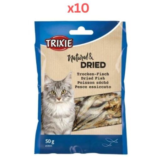 Trixie Dried Fish Cat Treats 50G (Pack of 10)