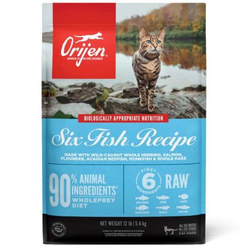 Orijen Six Fish Formula Protein-Rich Grain Free Diet Cat Dry Food 5.4Kg