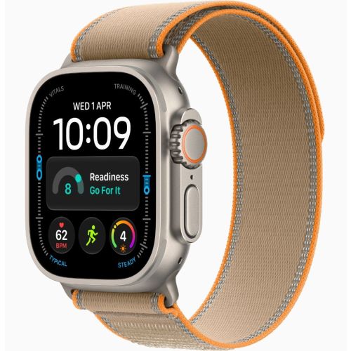 Apple Watch Ultra 4, GPS + Cellular, Natural Titanium Case with Sand Trail Loop