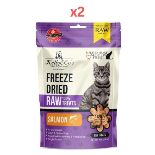 Kelly & Co's Freeze-Dried Salmon Cat 40g Pack Of 2