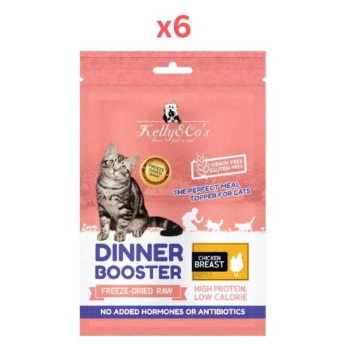 Kelly & Co's Freeze Dried Dinner Booster For Cat Chicken Topper -50g Pack Of 6