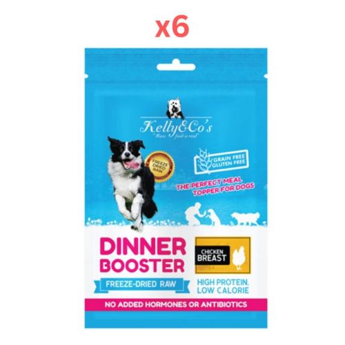 Kelly & Co's Freeze Dried Dinner Booster For Dog Chicken Breast Topper 50G Pack Of 6
