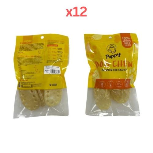 Puppy Dog Chew Shoe 3 Inch 4pcs 30G (Pack of 12)