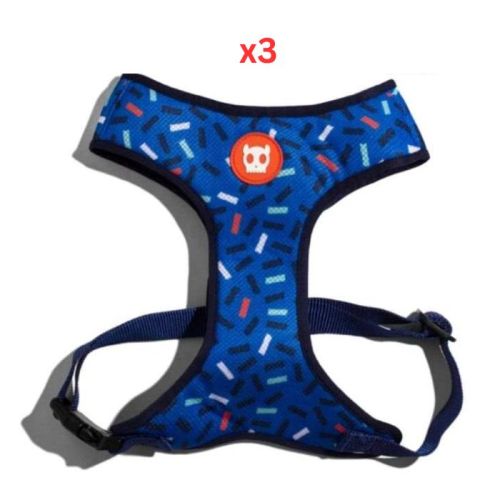 Zee Dog Atlanta Adjustable Air Mesh Harness Small (Pack of 3)