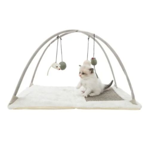Trixie Junior Scratching Mat With Arch For Cats - Grey 60X33X42cm