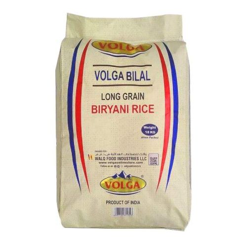Volga Bilal Indian Long Grain Biryani Rice 18Kg (Dubai Delivery Only)