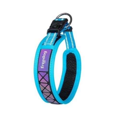 Freedog Boreal Reflective Collar for Dogs - Capri-Blue Large
