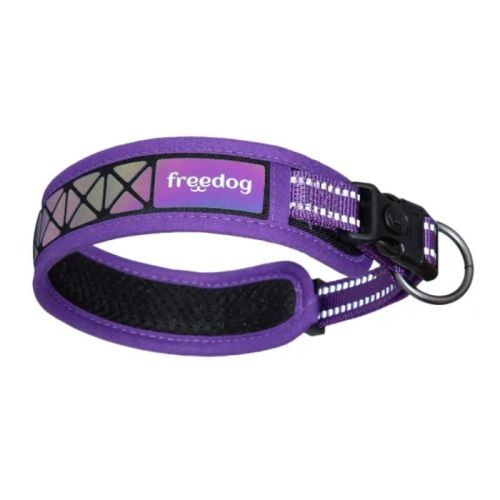 Freedog Boreal Reflective Collar for Dogs - Lilac-Purple Large